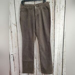 Bogner Straight Leg Jeans in Taupe Brown